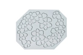 Molde silicona corazones curvos
